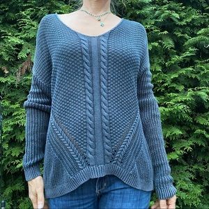 Women's Nordstom's BP Dark Grey Knit Oversized Sweater XS